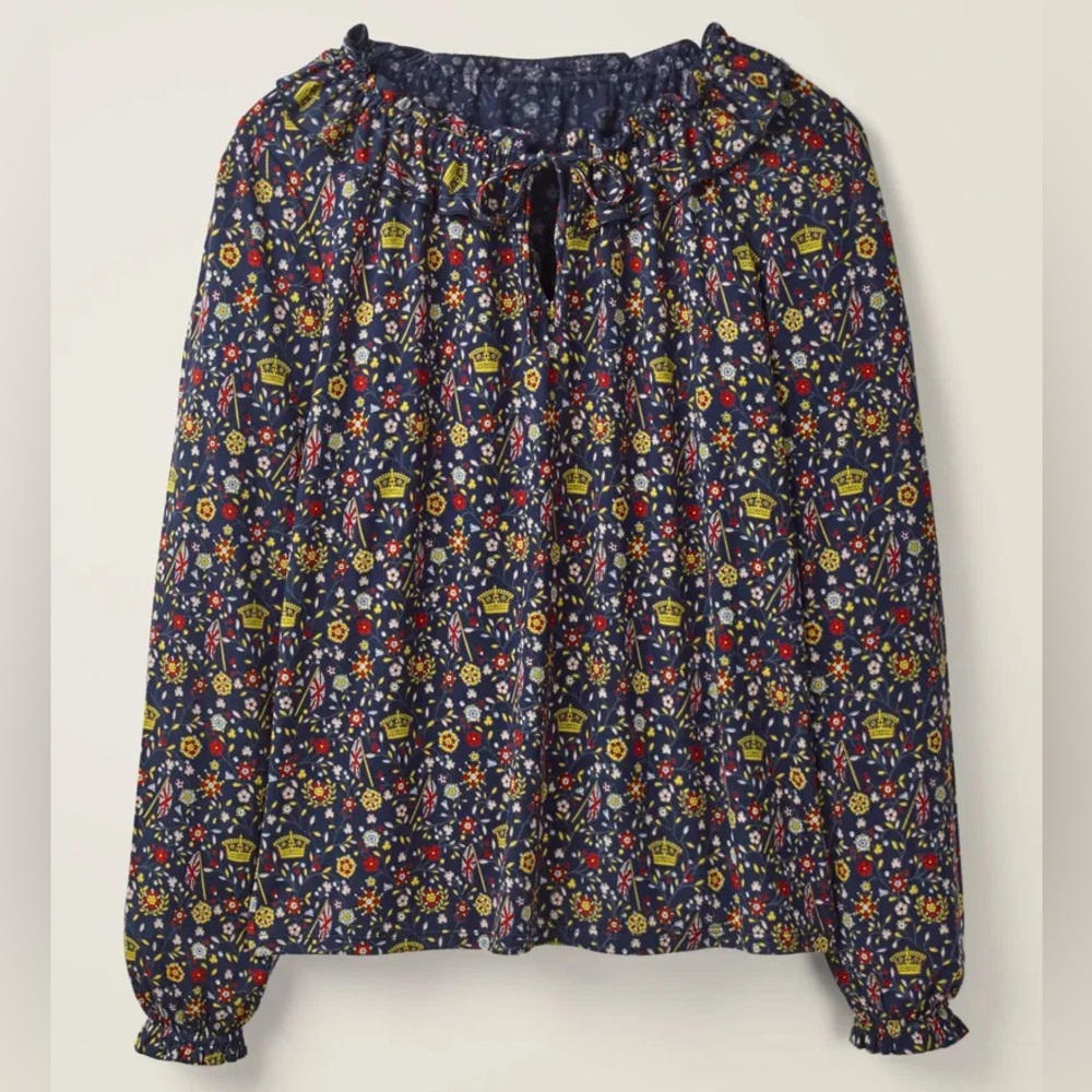 Boden Catriona Jersey Top British Royalty
Floral Pattern Women’s Size 6 EUC